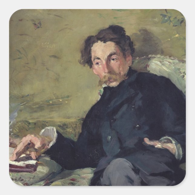 Manet | Stephane Mallarme  1876 Square Sticker (Front)