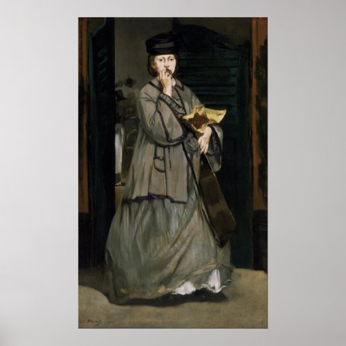 Manet _ Street Singer Poster