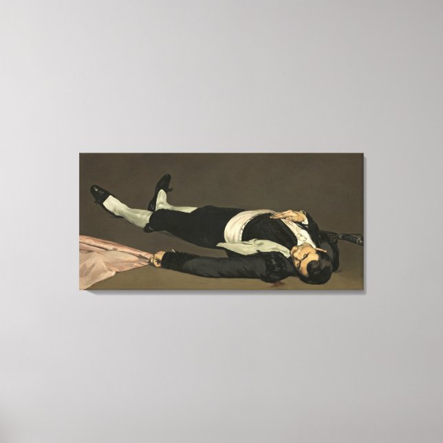 Manet | The Dead Toreador, c.1864 Canvas Print (Front)