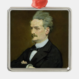 Manet The Journalist Henri Rochefort , 1881 Metal Ornament
