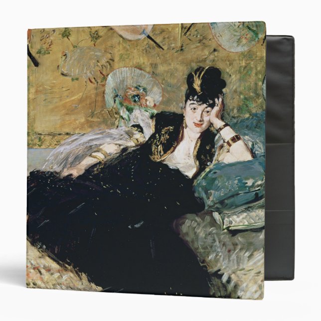Manet | The Lady with Fans 3 Ring Binder (Front/Inside)