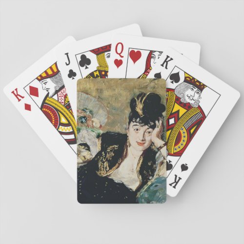 Manet  The Lady with Fans Poker Cards