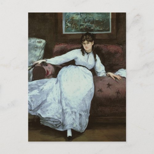 Manet  The Rest portrait of Berthe Morisot Postcard