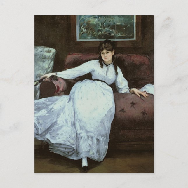 Manet | The Rest, portrait of Berthe Morisot Postcard (Front)