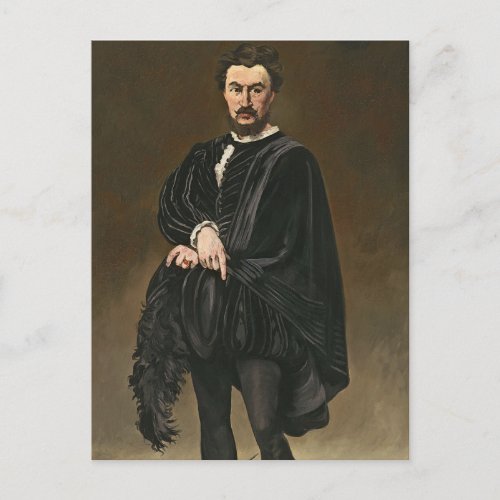 Manet  The Tragedian Actor Rouviere as Hamlet Postcard