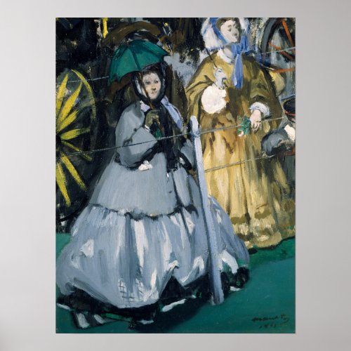 Manet _ Women At Races Poster