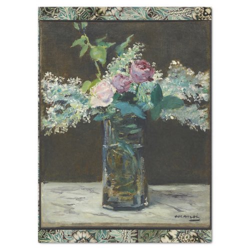 MANETS STILL LIFE WITH ROSES TISSUE PAPER