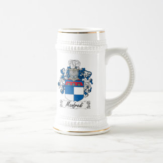 Manfredi Family Crest Beer Stein