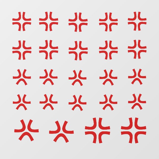 Manga & Anime Anger Symbol Bulging Veins Window Cling (Sheet)