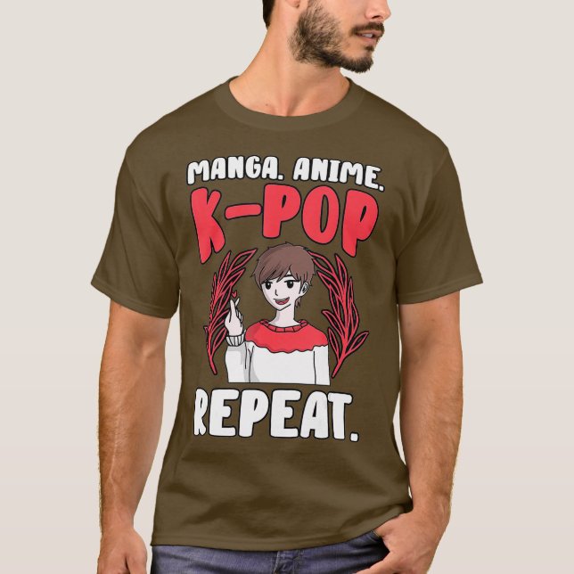 Manga Anime KPop Idol Lover Japanese Korean Fans T-Shirt (Front)