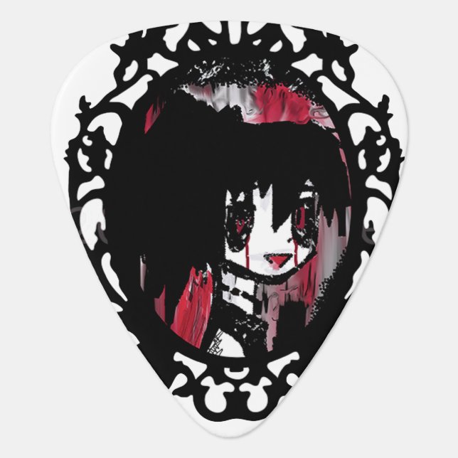 manga anime personalised guitar pick plek plectrum (Front)