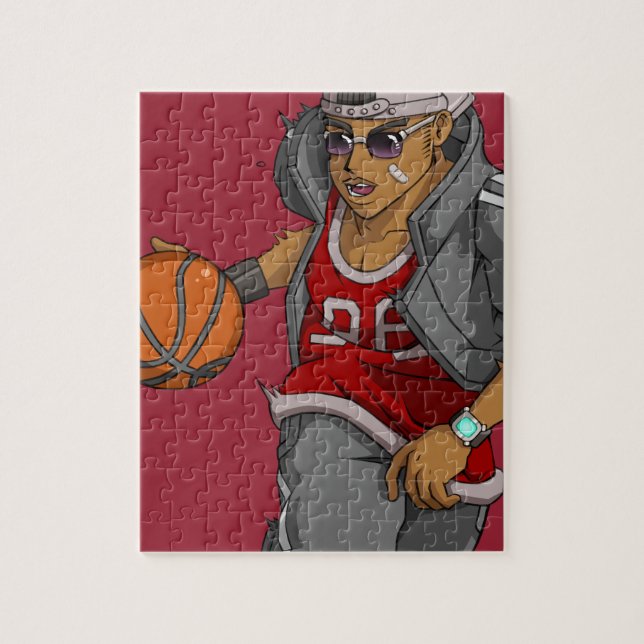 Manga Basketball player Jigsaw Puzzle (Vertical)