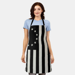 Manga, Betsy Ross Flag or Circle American Flag Apron