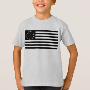 Manga, Betsy Ross Flag or Circle American Flag T-Shirt