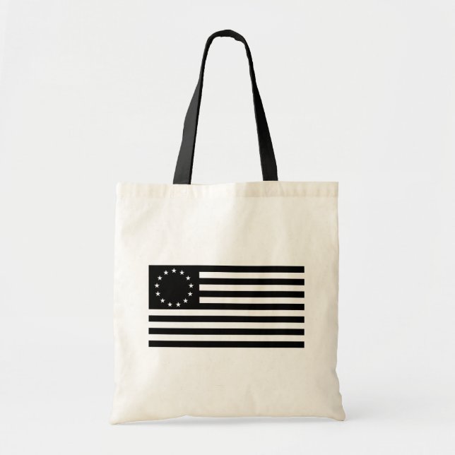 Manga, Betsy Ross Flag or Circle American Flag Tote Bag (Front)