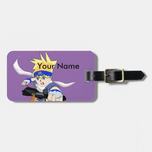 Manga Boy Luggage Tag Customizable Luggage Tag