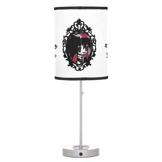 manga emo anime personalised bedroom lamp (Back)