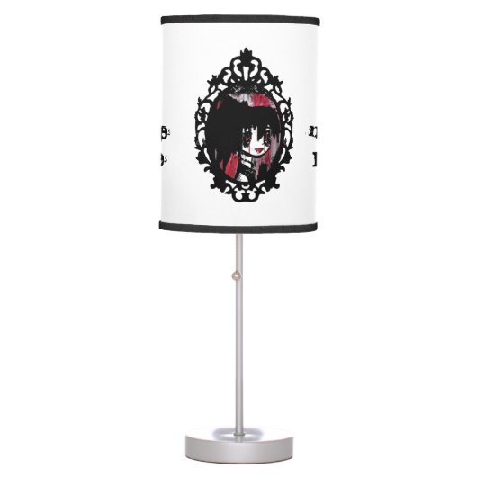 manga emo anime personalised bedroom lamp (Front)