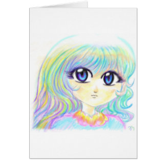 Manga Fairy Girl Anime Colorful Rainbow Magic Eyes