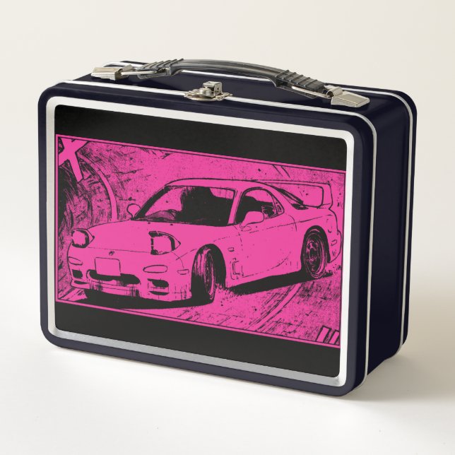 Manga FD3S RX7 Metal Lunch Box (Front)