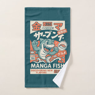 Manga Fish Bath Towel Set