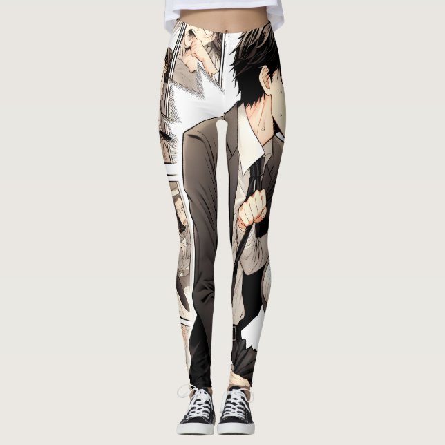 Manga Inspired Leggings  (Front)