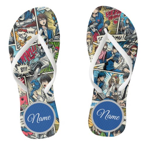 Manga Magic Stylish Flip Flops with Anime Flair