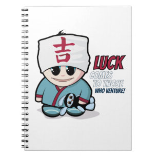 Manga martial arts boy notebook