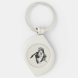 Manga, Neko Catgirl Furry Anime Loli Slave Keychai Keychain