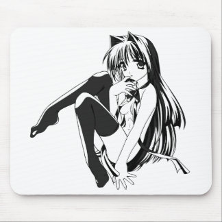 Manga, Neko Catgirl Furry Anime Loli Slave Mouse Pad