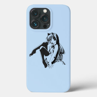Manga, Neko Catgirl Furry Kawaii Loli  iPhone 13 Pro Case