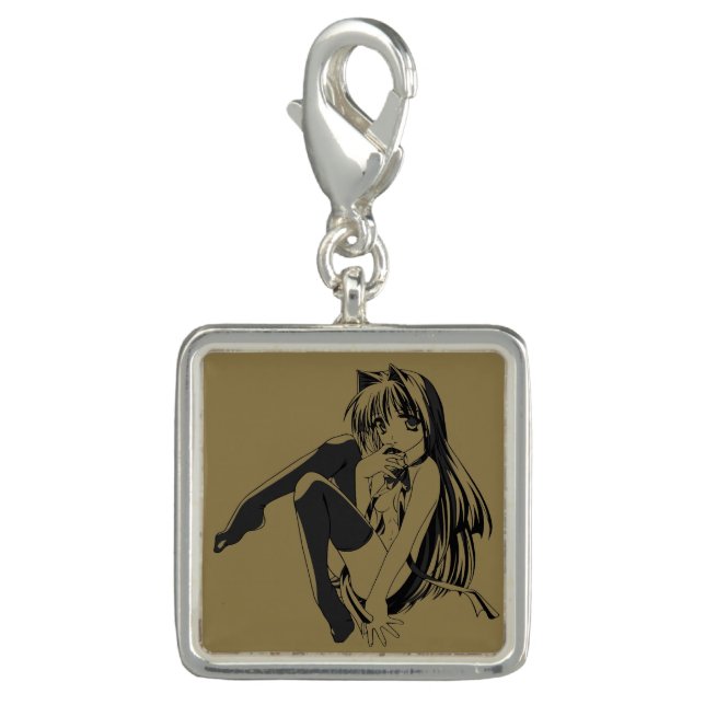 Manga, Neko Catgirl Furry Kawaii Loli  Charm (Front)