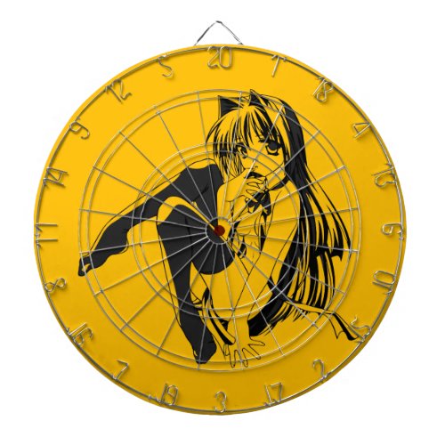 Manga Neko Catgirl Furry Kawaii Loli  Dart Board