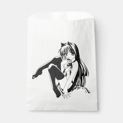Manga Neko Catgirl Furry Kawaii Loli  Favor Bag