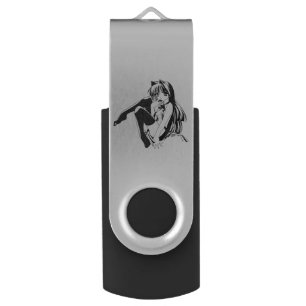 Manga, Neko Catgirl Furry Kawaii Loli  Flash Drive