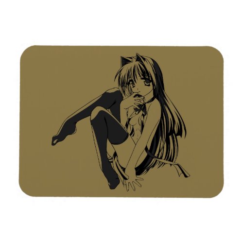 Manga Neko Catgirl Furry Kawaii Loli  Magnet