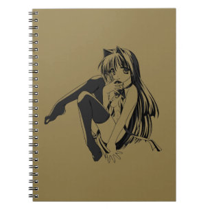 Manga, Neko Catgirl Furry Kawaii Loli Notebook