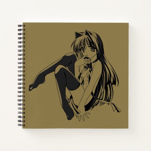 Manga Neko Catgirl Furry Kawaii Loli  Notebook