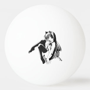Manga, Neko Catgirl Furry Kawaii Loli  Ping Pong Ball