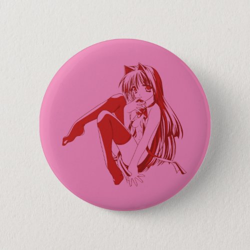 Manga Neko Catgirl Pinup girl LooselyBasedOn Pin
