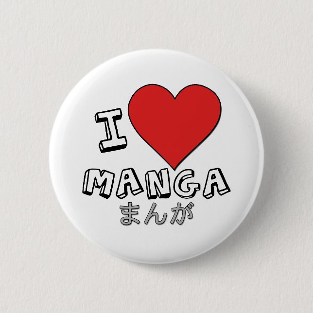 Manga Pinback Button (Front)