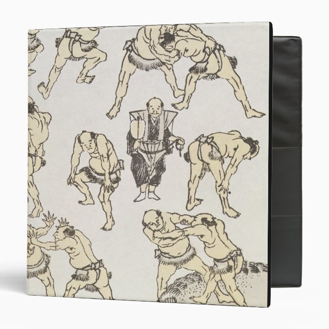 Manga: studies of gestures and postures of wrestle binder (Front/Inside)