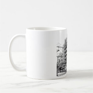 Manga-Style Building   Japanese Architecture Coffee Mug