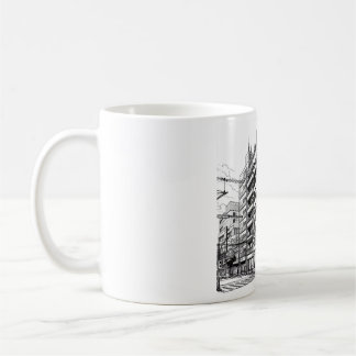 Manga-Style Building | Japanese Architecture Coffee Mug