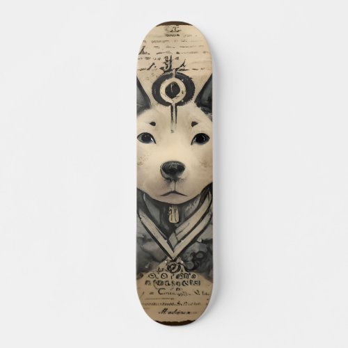 Manga Style Dog Japanese Custom  Skateboard