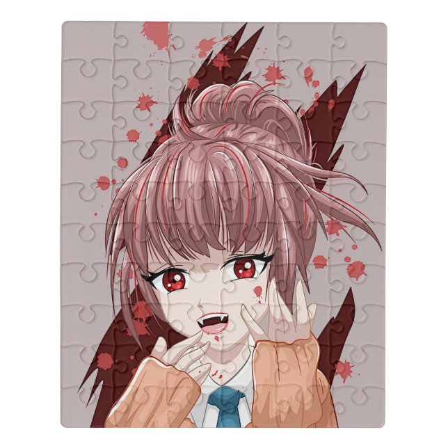Manga Vampire Girl Jigsaw Puzzle (Puzzle Vertical)