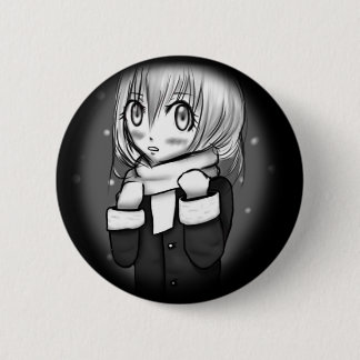 manga winter pinback button
