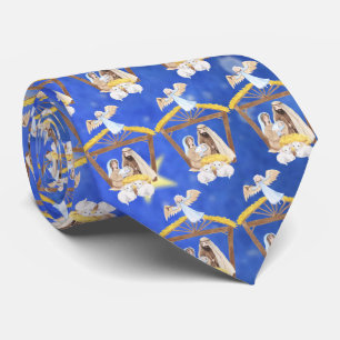 Manger Christmas Baby Jesus Nativity Holiday Neck Tie