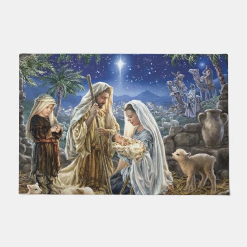 MANGER SCENE DOORMAT