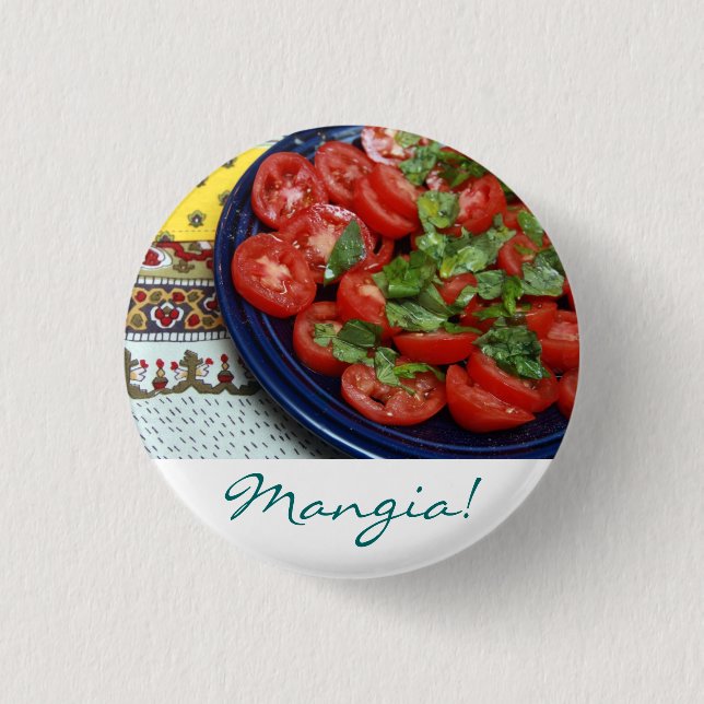 Mangia! Button (Front)